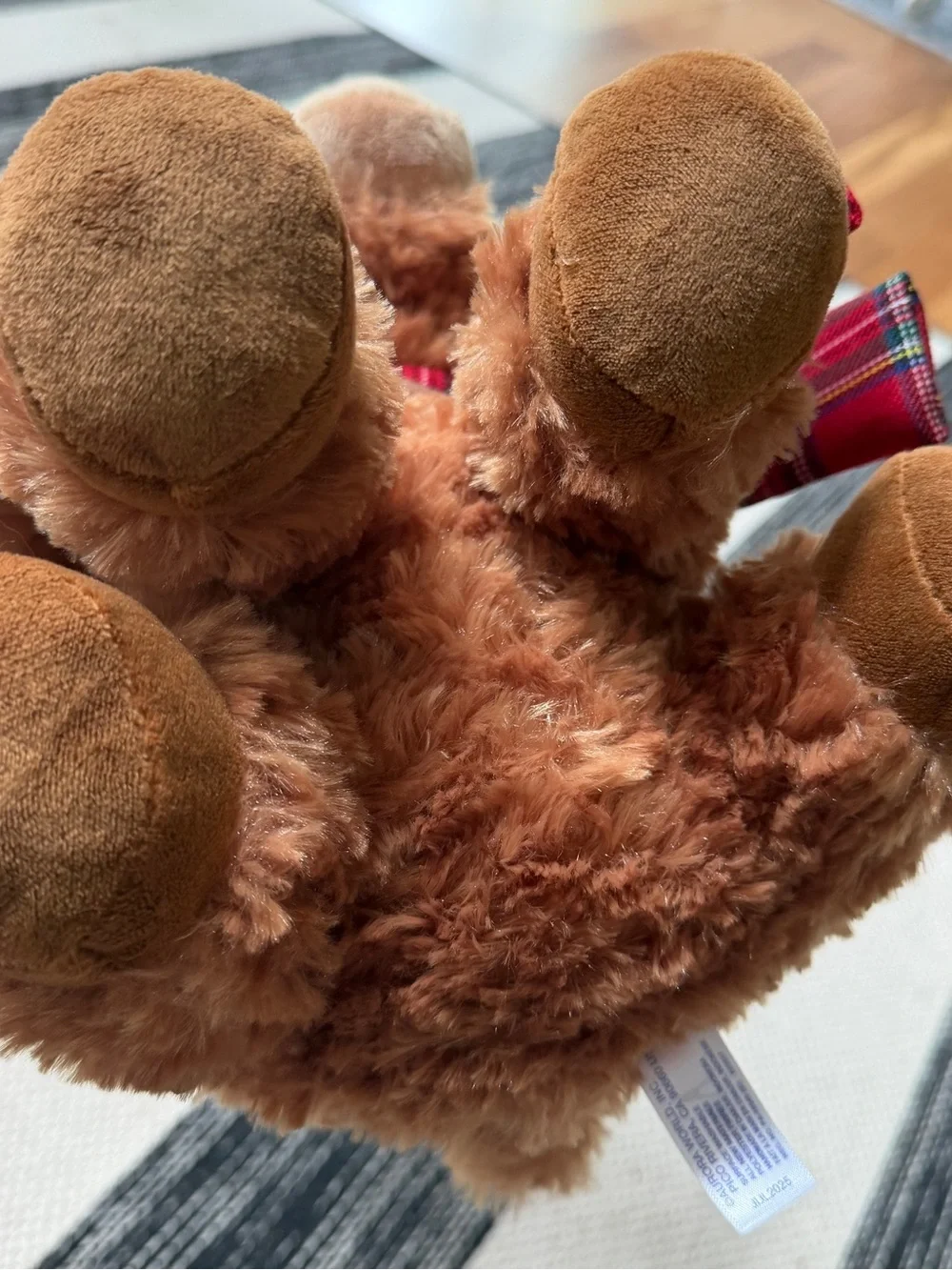 Amari The Cow Scottish Highland Cow Plush in Brown with Red Tartan Hat New! - Picture 10 of 10